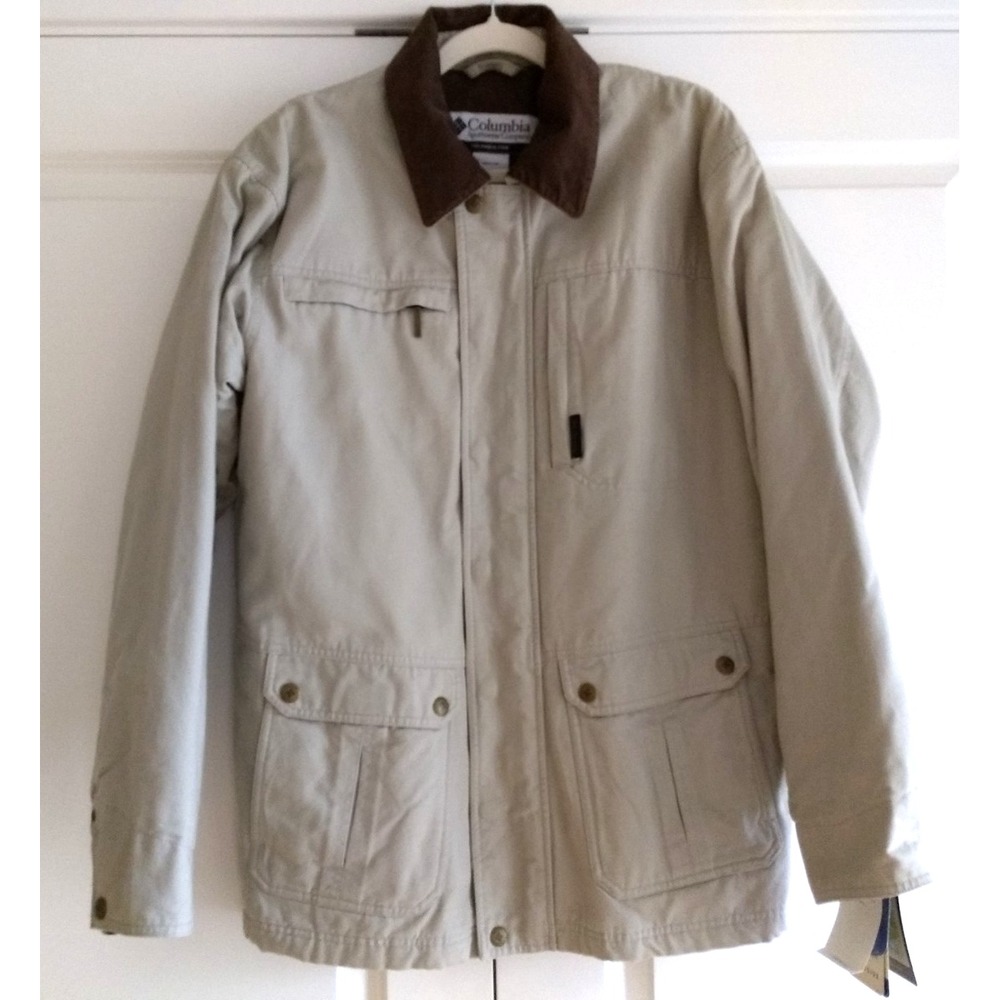Columbia Chore Field Coat Corduroy Cinder Cone II Parka Fossil Kahki Flannel NWT